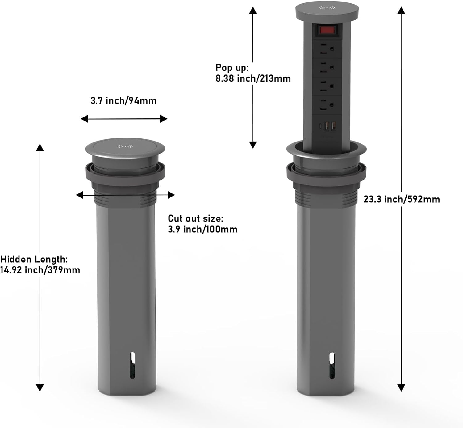 pop up outlet for countertop 4.72in desk grommet power station pd20w usb pop up outlet for countertop 4.72in desk grommet power station pd20w usb