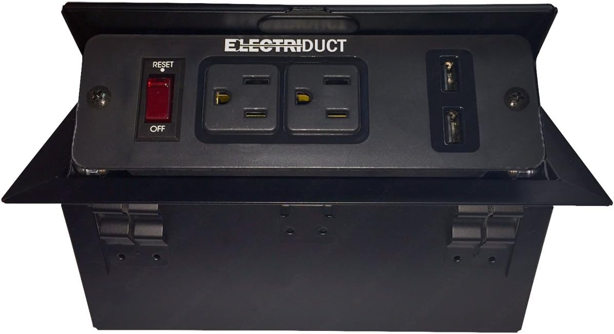 hidden pop up power center 2 ac outlets & 2 usb hidden pop up power center 2 ac outlets & 2 usb
