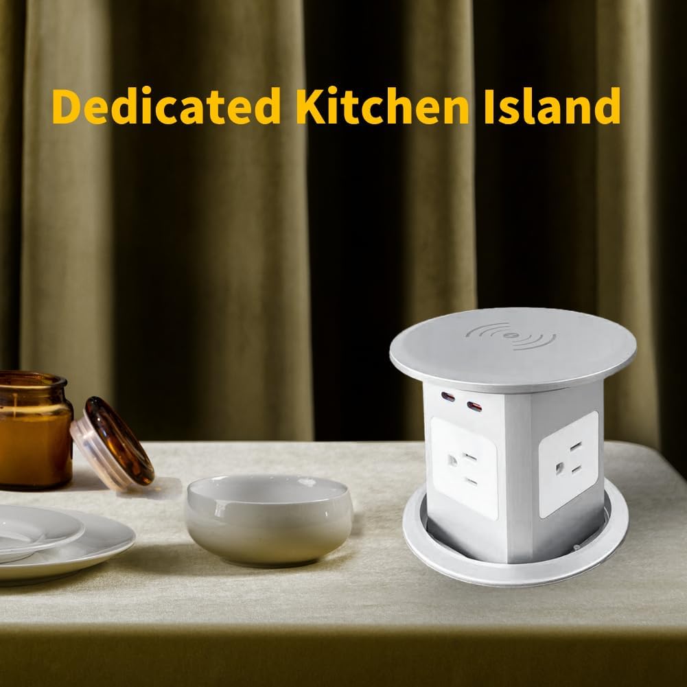 four sided pop up outlet for countertop with 15w wireless charger pd 20w four sided pop up outlet for countertop with 15w wireless charger pd 20w
