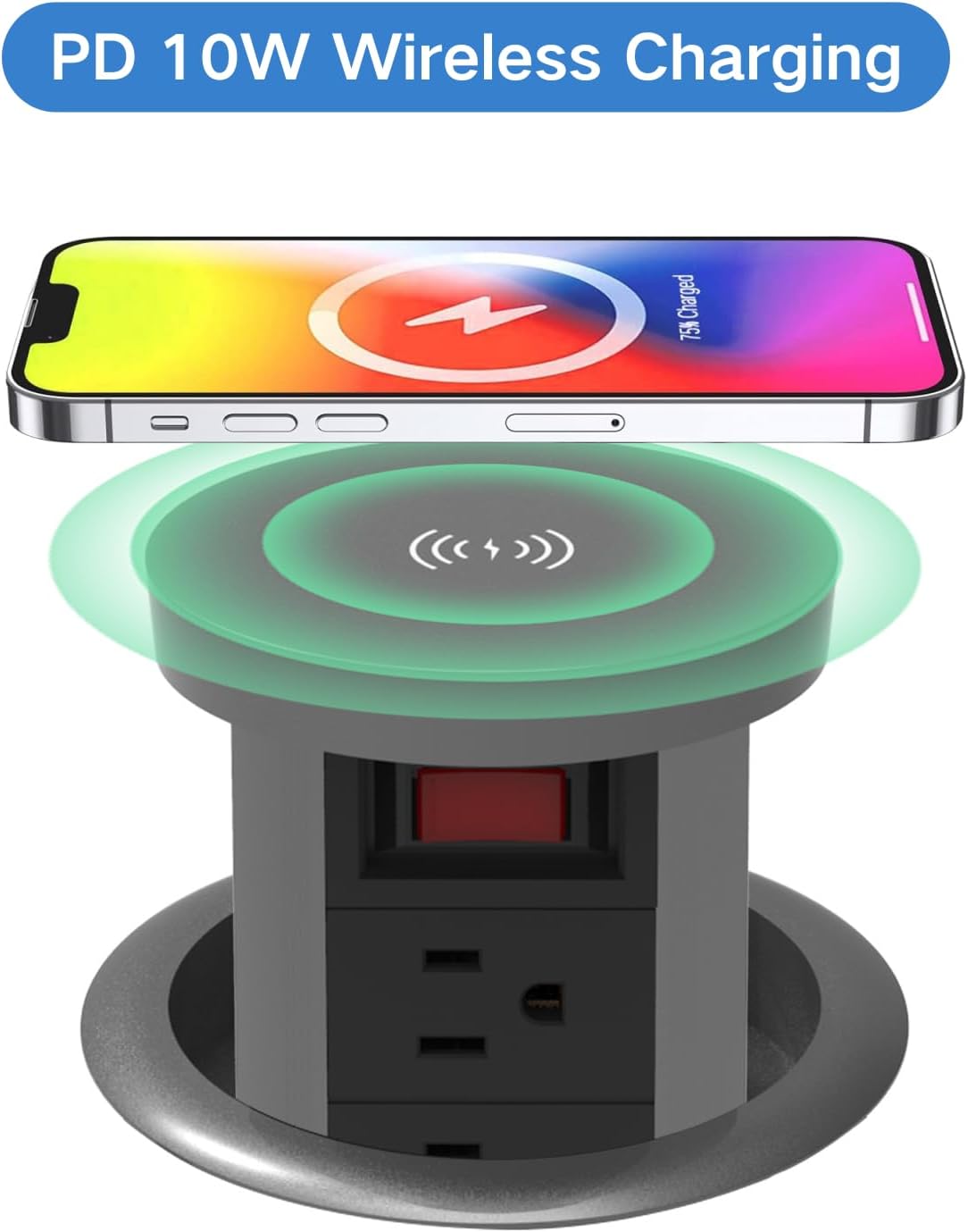 pop up outlet for countertop 4.72in desk grommet power station pd20w usb pop up outlet for countertop 4.72in desk grommet power station pd20w usb