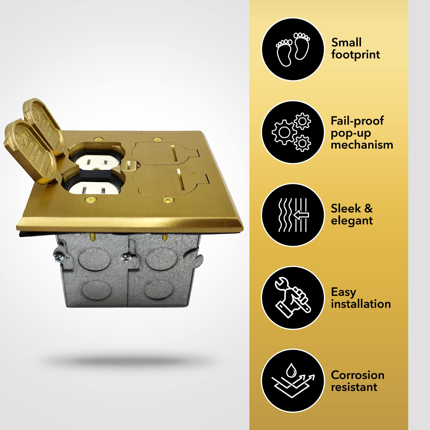 slfb 2g tr20 br 20a receptacle outlets tamper resistant electrical floor box with flip lid slfb 2g tr20 br 20a receptacle outlets tamper resistant electrical floor box with flip lid