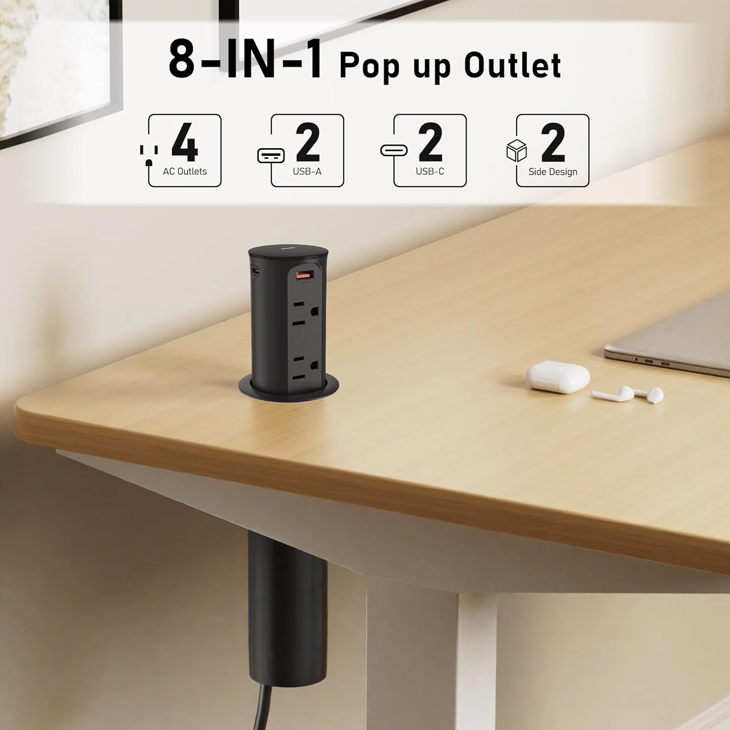 pop up outlet for countertop 2.5 inch recessed power strip 20w usb c pop up outlet for countertop 2.5 inch recessed power strip 20w usb c