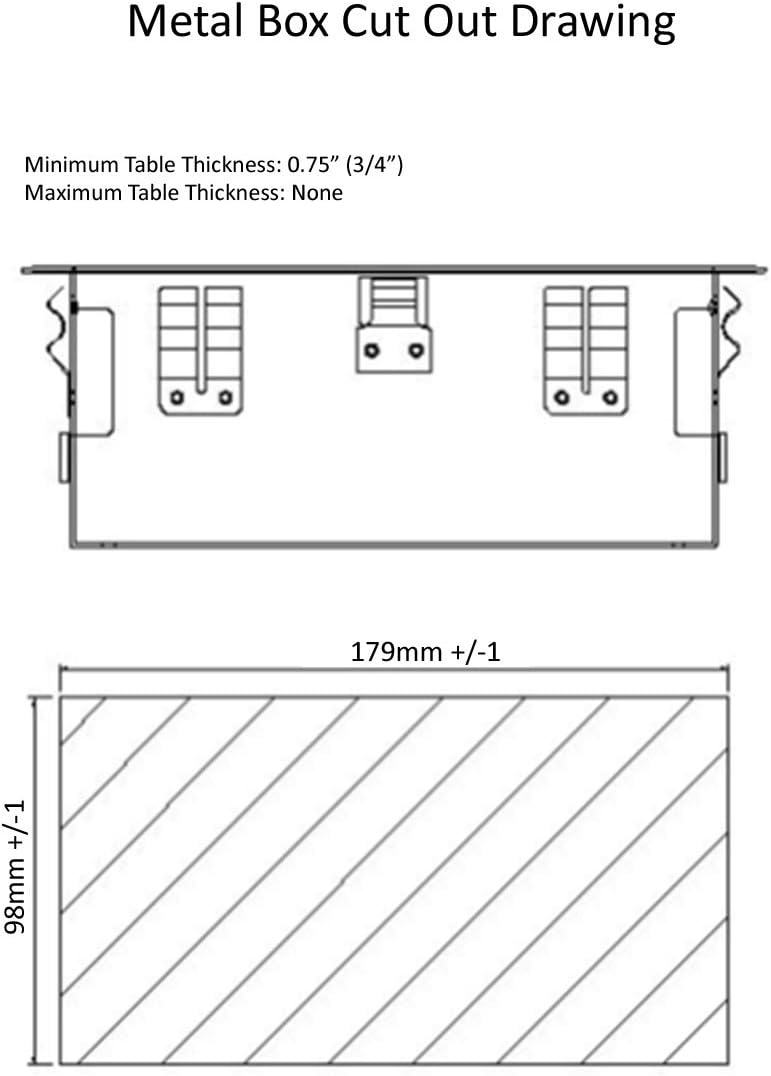 hidden pop up power center 2 ac outlets & 2 usb hidden pop up power center 2 ac outlets & 2 usb