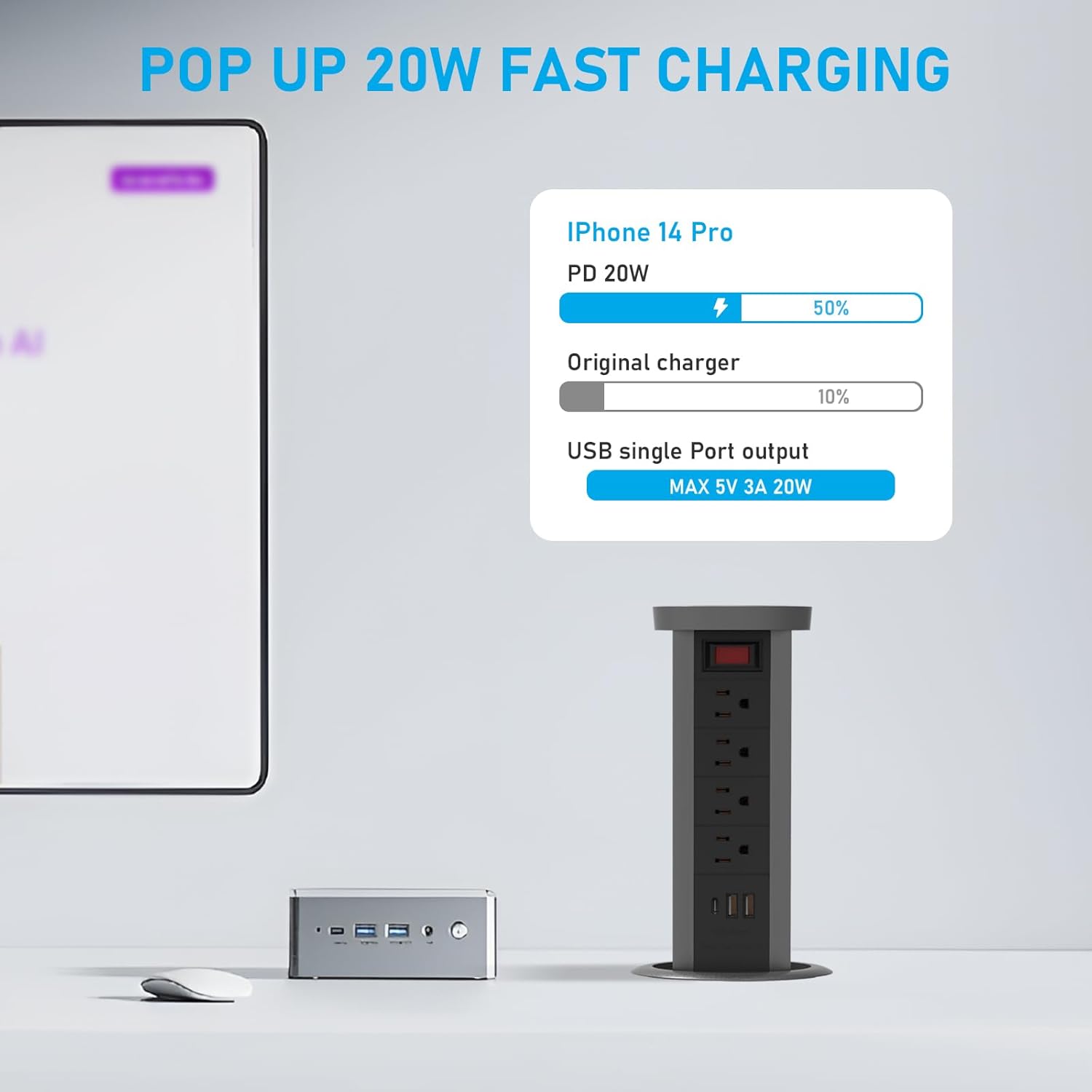 pop up outlet for countertop 4.72in desk grommet power station pd20w usb pop up outlet for countertop 4.72in desk grommet power station pd20w usb