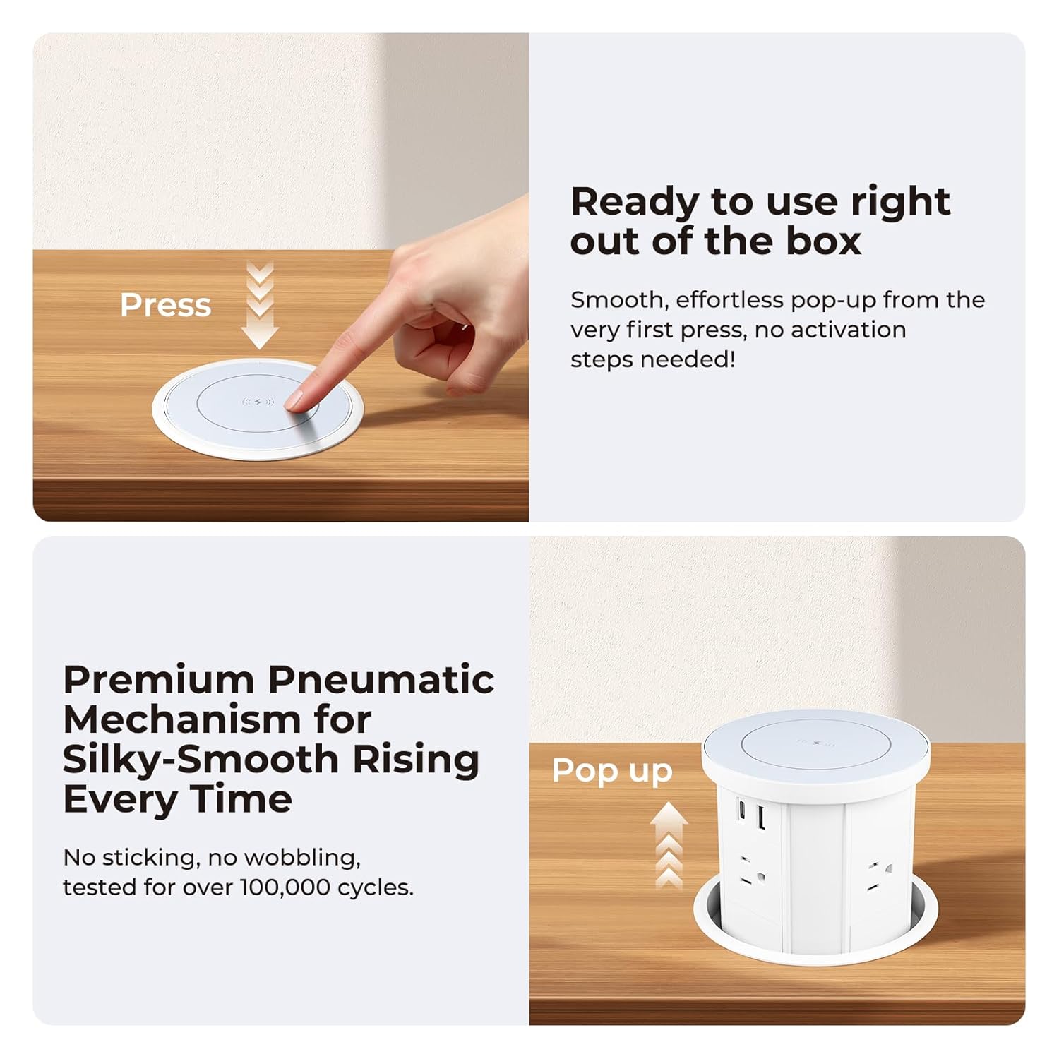 pop up outlet for countertop with 15w wireless charger recessed desk grommet pop up outlet for countertop with 15w wireless charger recessed desk grommet