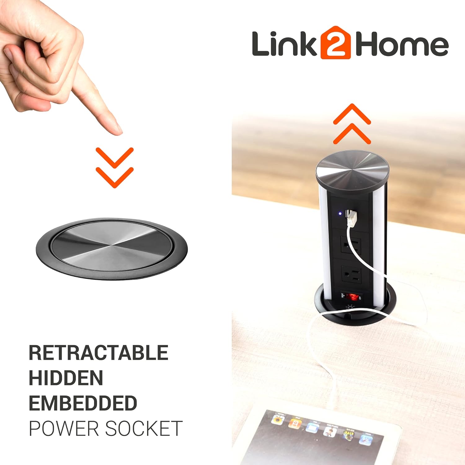 automatic pop up with 10w induction wireless charger 2 power outlets 15a automatic pop up with 10w induction wireless charger 2 power outlets 15a