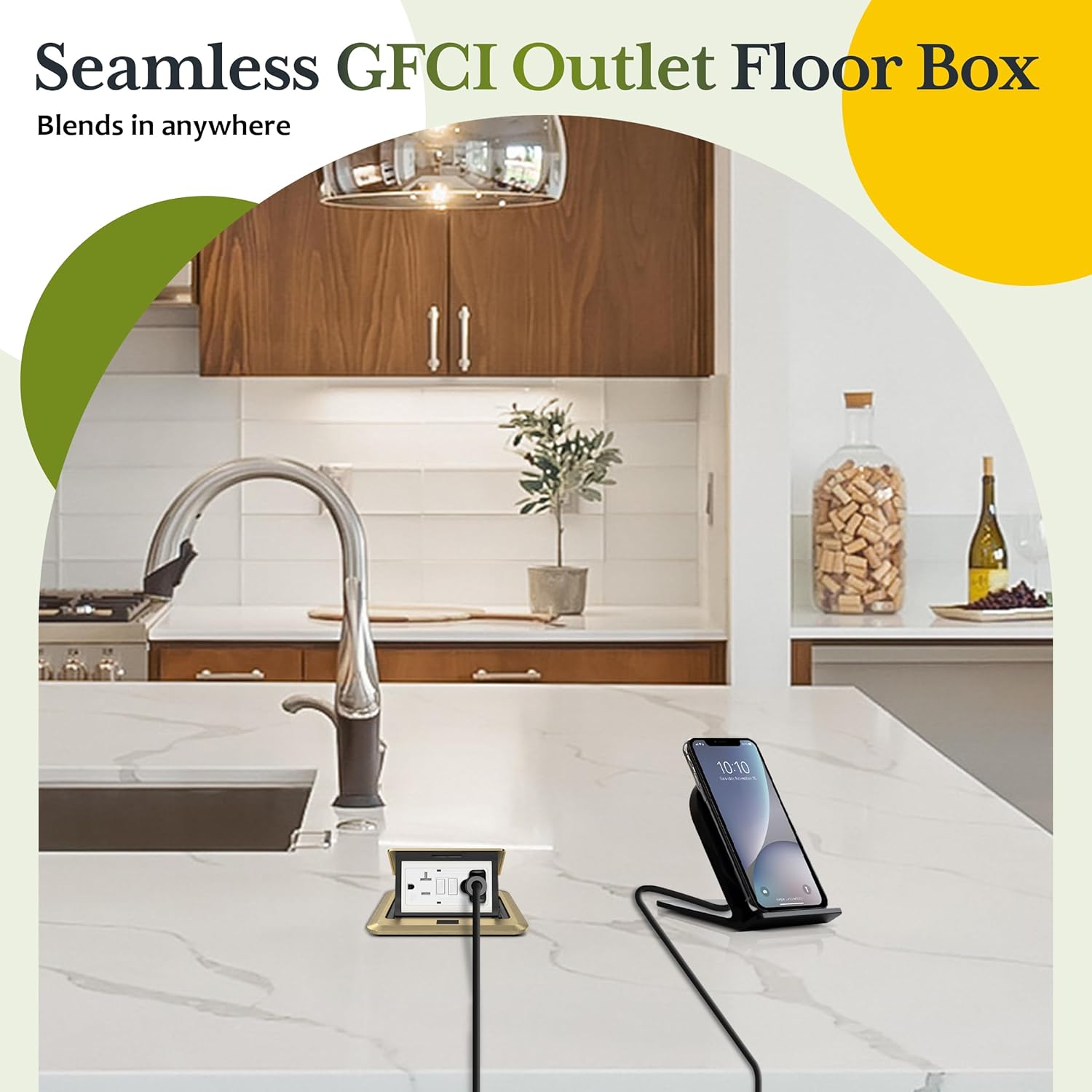 pop up square floor box kit 20a gfci tamper resistant receptacle galvanized steel pop up square floor box kit 20a gfci tamper resistant receptacle galvanized steel
