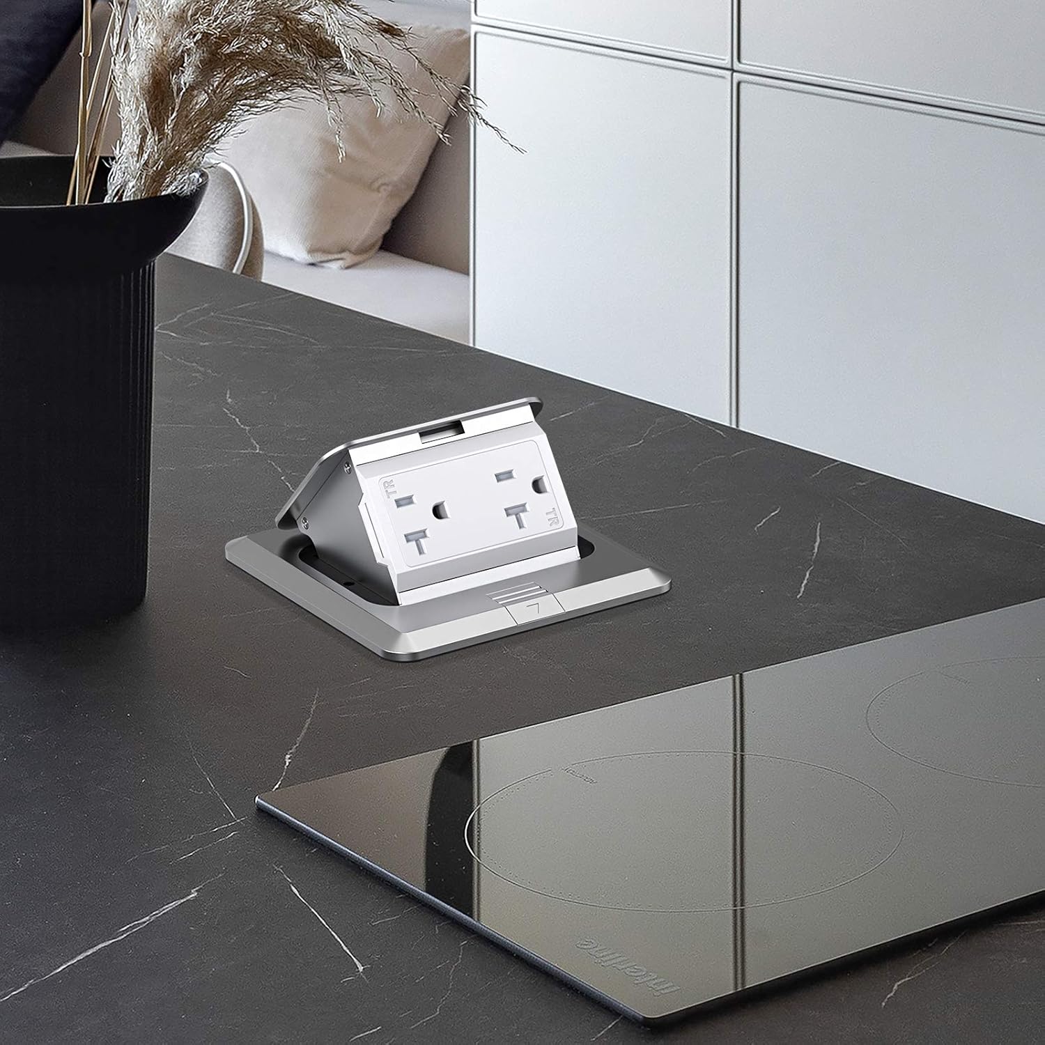 pop up floor electrical outlet box kit,20 amp stainless steel tr tamper pop up floor electrical outlet box kit,20 amp stainless steel tr tamper